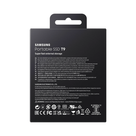 Samsung T9 4TB USB-C 3.2 PCIe NVMe Rubber Portable SSD (Black) — Being Shipped