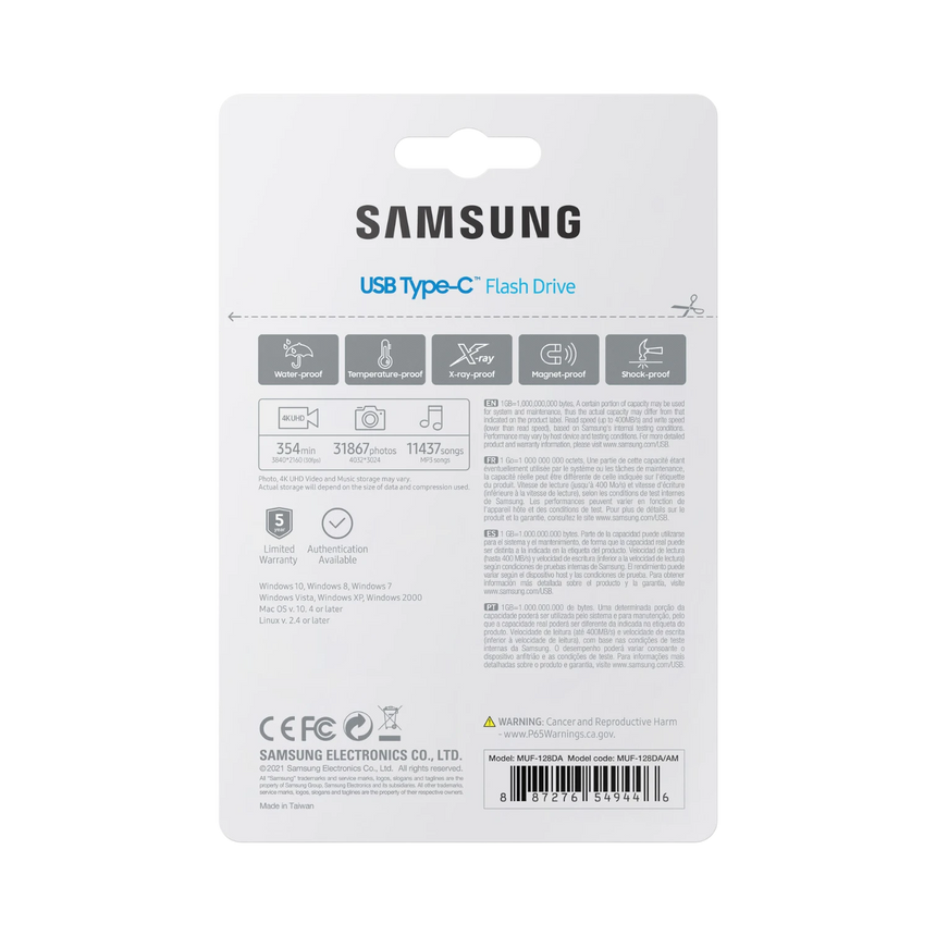 Samsung 128GB USB-C 3.2 Gen 1 Flash Drive (Blue) — Being Shipped