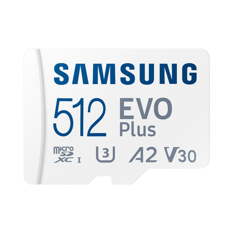 Samsung EVO Plus 512GB UHS-I microSDXC Memory Card with SD Adapter — Being Shipped