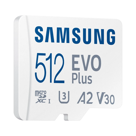 Samsung EVO Plus 512GB UHS-I microSDXC Memory Card with SD Adapter — Being Shipped