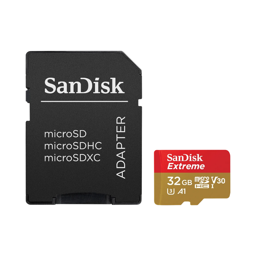 SanDisk Extreme 32GB UHS-I microSDHC Memory Card with SD Adapter — Being Shipped
