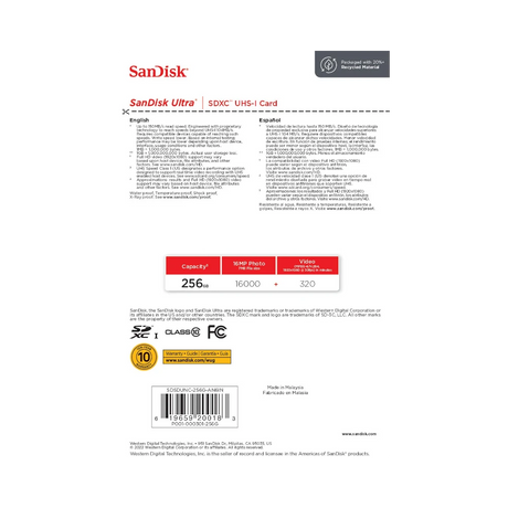 SanDisk Ultra 256GB UHS-I SDXC Memory Card — Being Shipped