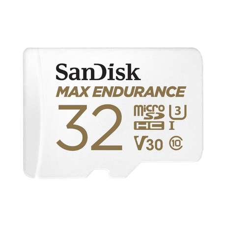 SanDisk MAX ENDURANCE 32GB UHS-I microSDHC Memory Card with SD Adapter — Being Shipped