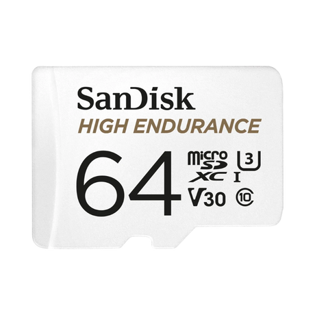 SanDisk 64GB High Endurance UHS-I microSDXC Memory Card with SD Adapter — Being Shipped