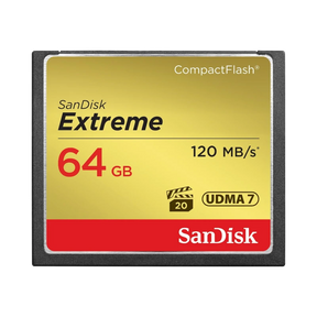 SanDisk Extreme CompactFlash 64GB 120MB/s Memory Card — Being Shipped