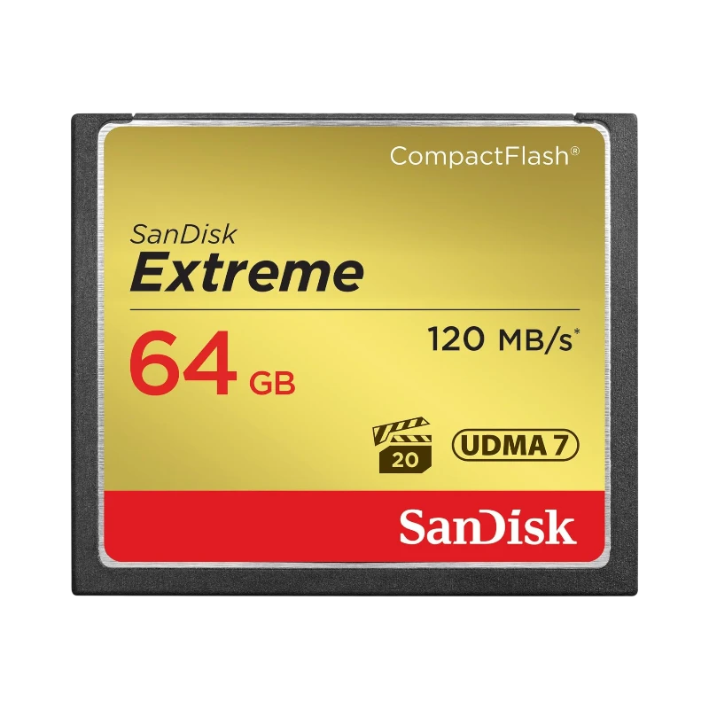 SanDisk Extreme CompactFlash 64GB 120MB/s Memory Card — Being Shipped