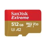 SanDisk Extreme 512GB UHS-I microSDXC Memory Card with SD Adapter — Being Shipped
