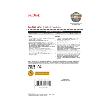 SanDisk Ultra 128GB USB 3.0 Flash Drive — Being Shipped