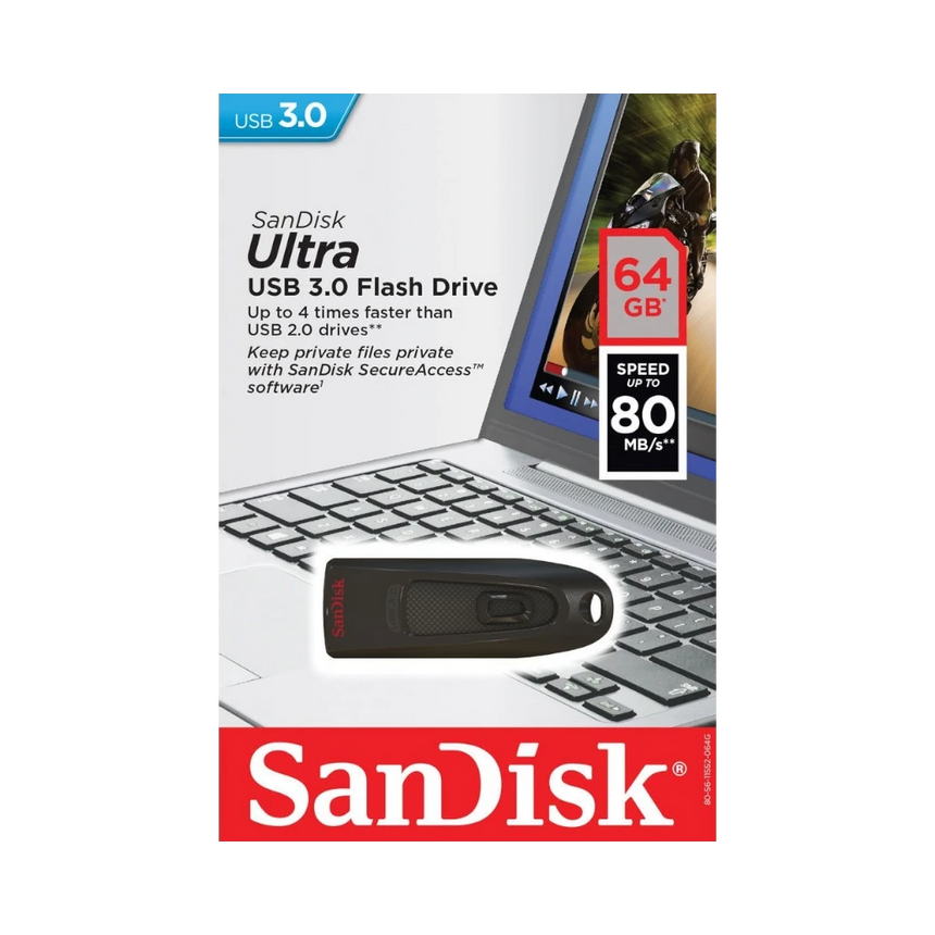 SanDisk Ultra 64GB USB 3.0 Flash Drive — Being Shipped