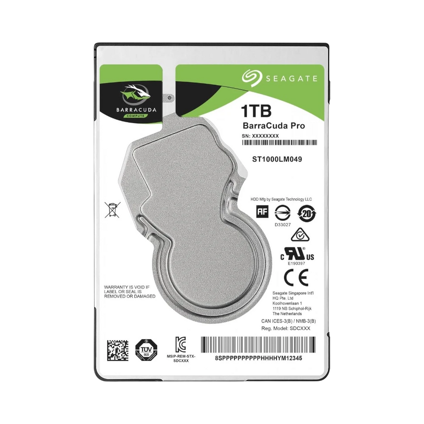 Seagate Barracuda Pro 1TB 2.5" SATA 6Gb/s 7200RPM Internal HDD — Being Shipped