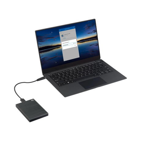 Seagate One Touch 1TB 2.5" USB 3.2 Gen 1 External HDD with Password Protection (Black) — Being Shipped