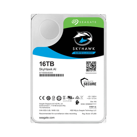 Seagate SkyHawk AI 16TB 3.5" 7200RPM SATA III 6 GB/s Internal Surveillance HDD — Being Shipped