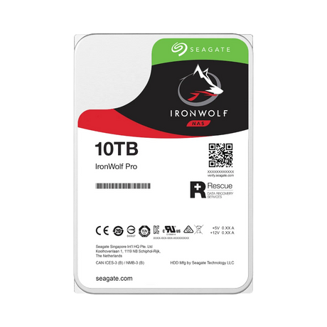 Seagate IronWolf Pro 10TB  3.5" 7200RPM SATA III Internal NAS HDD — Being Shipped
