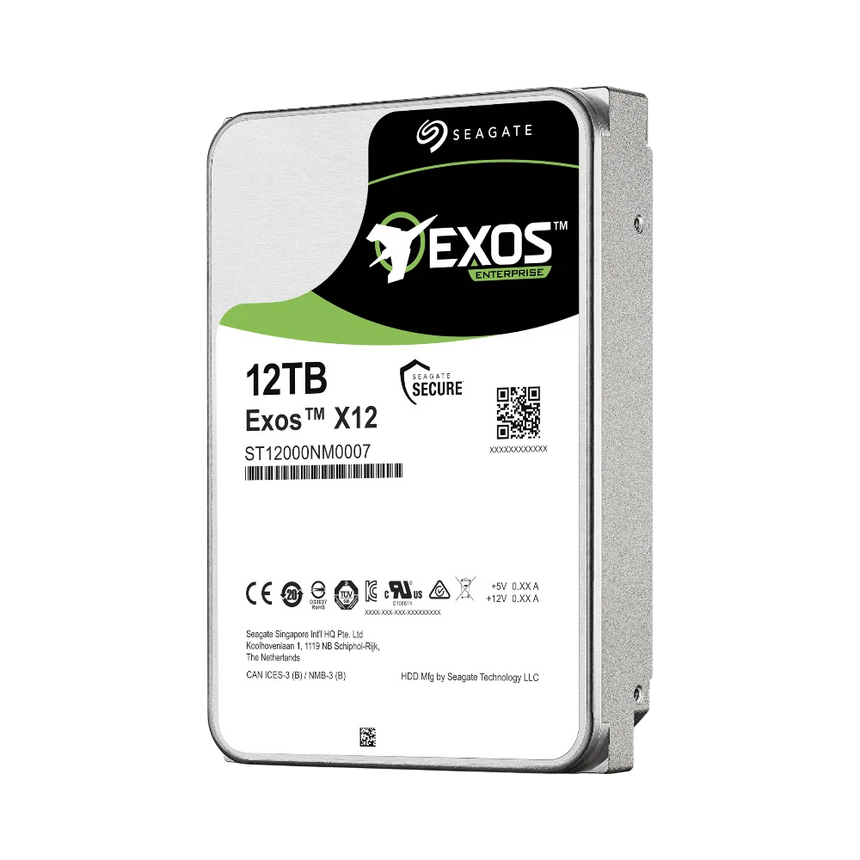 Seagate Exos X12 12TB 3.5" 7200RPM SATA III Internal HDD — Being Shipped