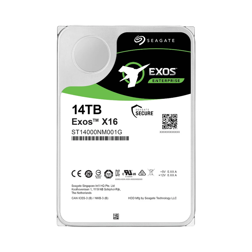 Seagate Exos X16 14TB 3.5" 7200RPM SATA III Internal HDD — Being Shipped