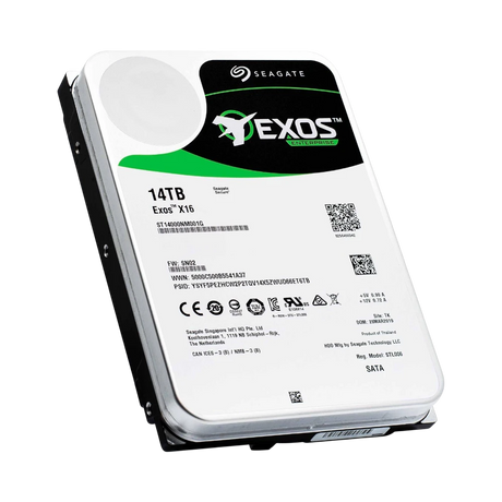 Seagate Exos X16 14TB 3.5" 7200RPM SATA III Internal HDD — Being Shipped