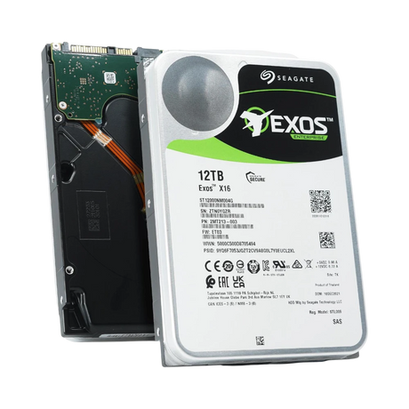 Seagate Exos X16 12TB 3.5" 7200RPM SAS 12Gb/s Enterprise HDD — Being Shipped