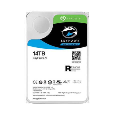 Seagate Skyhawk AI 14TB 3.5" 7200RPM SATA 6Gb/s Surveillance Internal HDD — Being Shipped