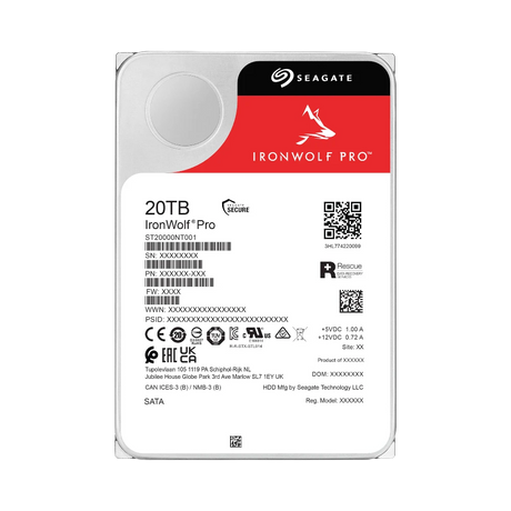 Seagate IronWolf Pro 20TB 3.5" 7200RPM SATA III 6 Gb/s Internal NAS HDD — Being Shipped