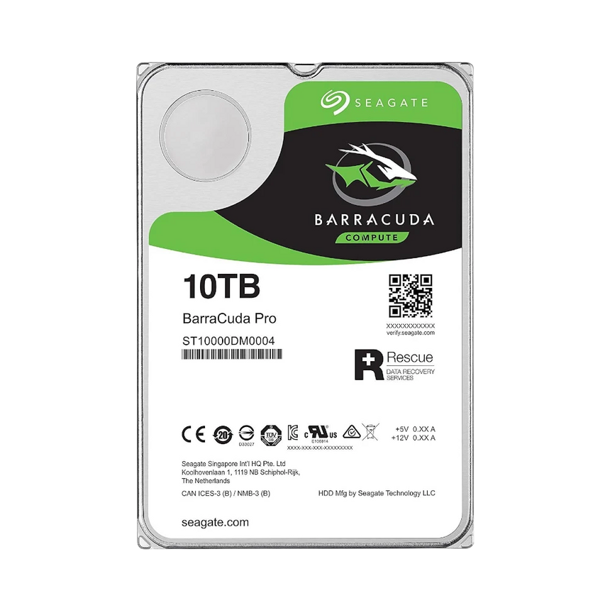 Seagate BarraCuda Pro 10TB 3.5" 7200RPM SATA 6 Gb/s Internal HDD — Being Shipped