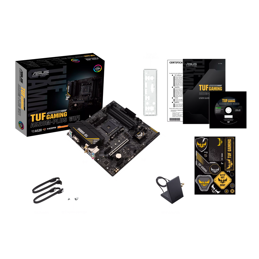 ASUS TUF GAMING A520M-PLUS WIFI AM4 Micro-ATX Motherboard — Being Shipped