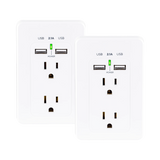 CyberPower 2-Outlet Wall Tap with 2 USB Ports (2-Pack) — Being Shipped