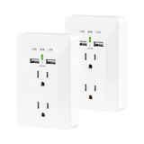 CyberPower 2-Outlet Wall Tap with 2 USB Ports (2-Pack) — Being Shipped