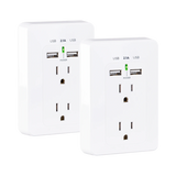 CyberPower 2-Outlet Wall Tap with 2 USB Ports (2-Pack) — Being Shipped