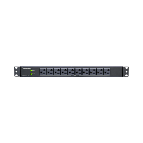 CyberPower PDU (30A) 24A/120V / 50/60Hz, Nema L5-30P Plug, 20 Nema 5-20R )10 Front/10 Rear)1U/12' Cord — Being Shipped