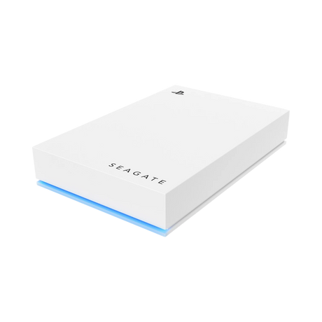 Seagate 5TB External USB 3.2 Gen 1 Portable Game Drive for PlayStation Consoles (Blue LED Lighting, White) — Being Shipped