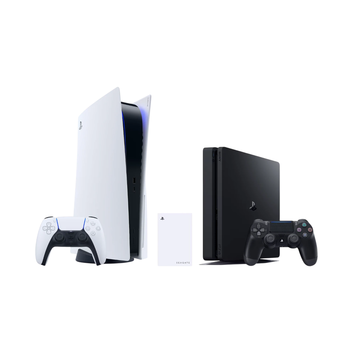 Seagate 5TB External USB 3.2 Gen 1 Portable Game Drive for PlayStation Consoles (Blue LED Lighting, White) — Being Shipped