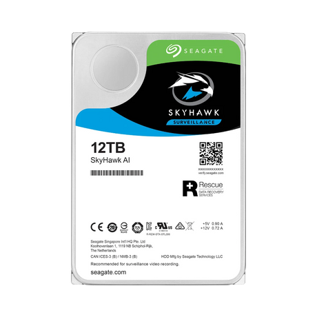 Seagate SkyHawk AI 12TB 3.5" 7200RPM SATA III Internal Surveillance HDD — Being Shipped