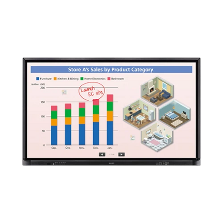 Sharp AQUOS BOARD PN-CE701H 70" Class 16:9 60Hz 4K UHD HDR LED Touchscreen Display — Being Shipped
