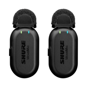 Shure MoveMic Two 2-Person Clip-On Wireless Microphone System for Mobile Devices — Being Shipped