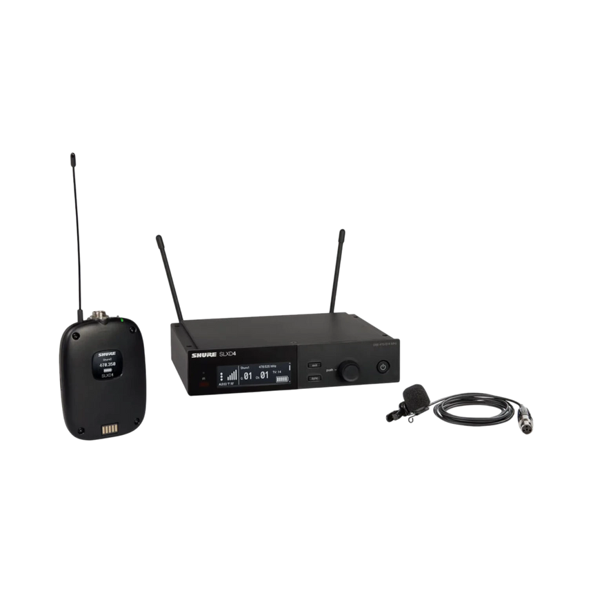 Shure SLXD14/85M Digital Wireless Cardioid Lavalier Microphone System (H55: 514 to 558 MHz) — Being Shipped
