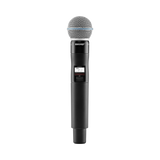 Shure QLXD2/B58A Digital Handheld Wireless Microphone Transmitter with Beta 58A Capsule (J50A: 572 to 608 + 614 to 616 MHz) — Being Shipped