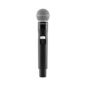 Shure QLXD2/B58A Digital Handheld Wireless Microphone Transmitter with Beta 58A Capsule (J50A: 572 to 608 + 614 to 616 MHz) — Being Shipped