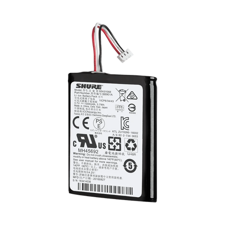 Shure SB901A Replacement Rechargeable Lithium-Ion Battery for Microflex Wireless — Being Shipped