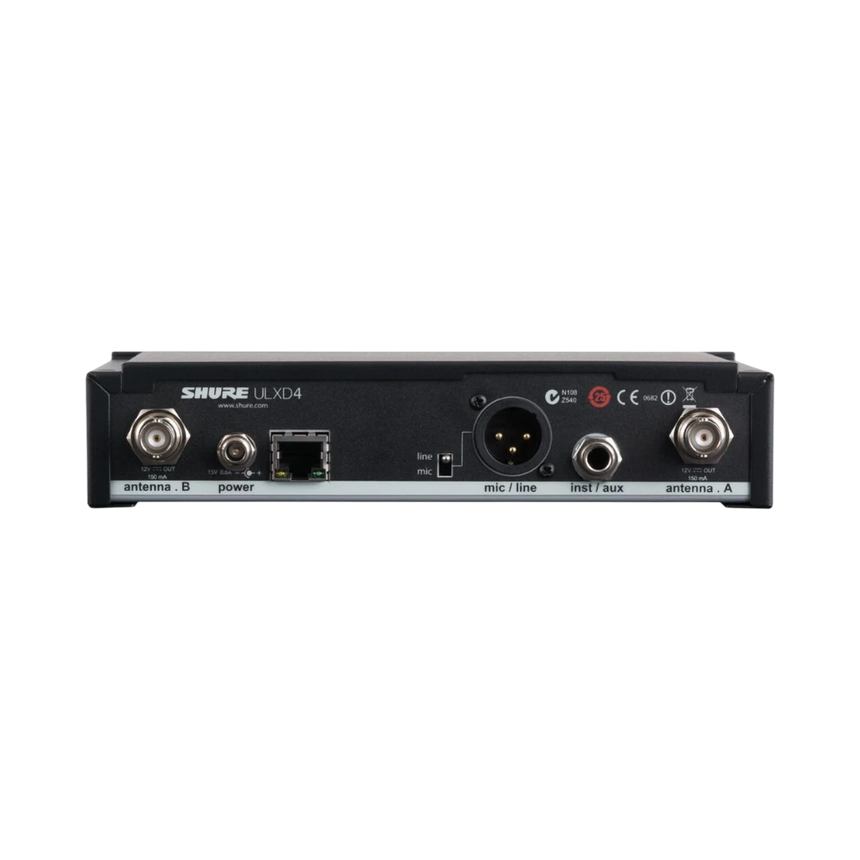 Shure ULXD4-GV Single-Channel Digital Wireless Receiver with Always-On Encryption (G50: 470 to 534 MHz) — Being Shipped