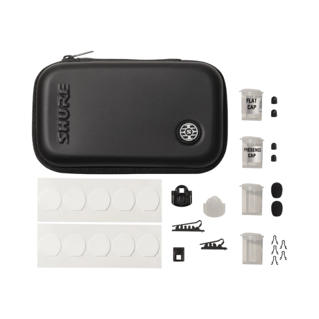 Shure TwinPlex TL47 Omnidirectional Lavalier Microphone with LEMO 3-Pin Connector & Accessories (Black) — Being Shipped