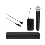 Shure BLX1288/CVL Dual-Channel Wireless Combo Lavalier & Handheld Microphone System (H10: 542 to 572 MHz) — Being Shipped