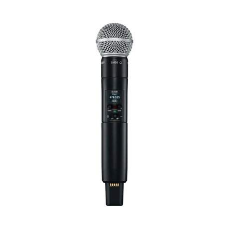 Shure SLXD24D/SM58 Dual-Channel Digital Wireless Handheld Microphone System with SM58 Capsules (G58: 470 to 514 MHz) — Being Shipped