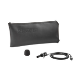 Shure WL185m Low-Profile Cardioid Lavalier Microphone with LEMO 3-Pin Connector (Black) — Being Shipped