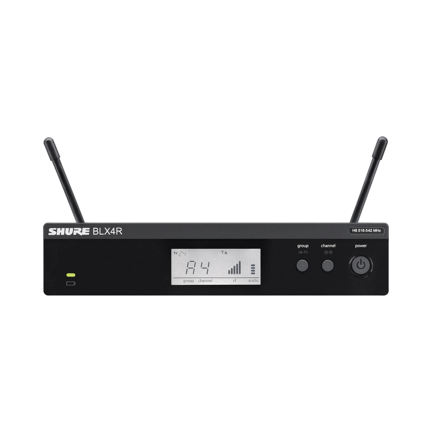 Shure BLX4R Rackmount Wireless Receiver (H9: 512 to 542 MHz) — Being Shipped