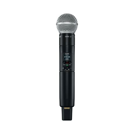 Shure SLXD24D/SM58 Dual-Channel Digital Wireless Handheld Microphone System with SM58 Capsules (H55: 514 to 558 MHz) — Being Shipped