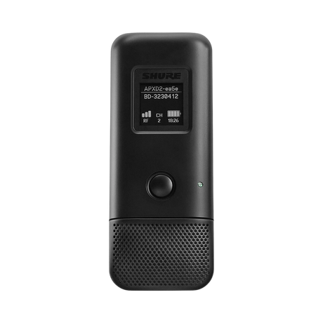 Shure MXW6X/O neXt Wireless Boundary Transmitter with Integrated Omnidirectional Mic (Black, 1.9 GHz) — Being Shipped