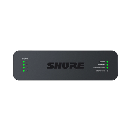 Shure ANI4OUT 4-Channel Dante Mic/Line Audio Network Interface Unit (Block Outputs) — Being Shipped