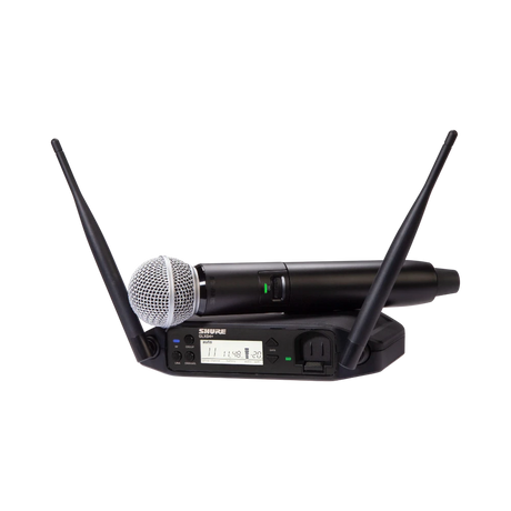 Shure GLXD24+ Dual-Band Wireless Vocal System with SM58 Microphone (Z3: 2.4, 5.8 GHz) — Being Shipped