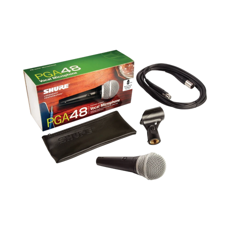 Shure PGA48 Dynamic Vocal Microphone (XLR Cable) — Being Shipped