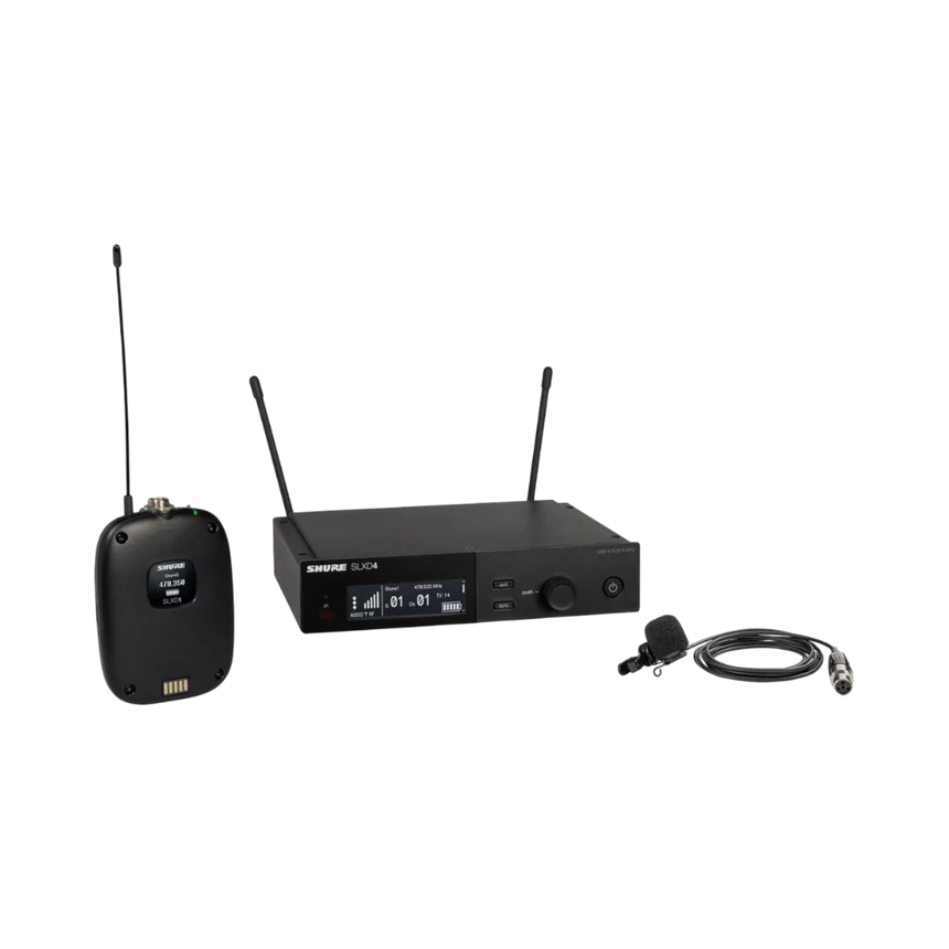 Shure SLXD14/85M Digital Wireless Cardioid Lavalier Microphone System (J52: 558 to 602 + 614 to 616 MHz) — Being Shipped